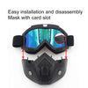 Motorcycle Off-road Helmet Mask Detachable Windproof Goggles Glasses(Transparent)