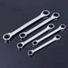 Professional Double-head Ratchet Wrench Set(Silver)