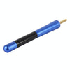 Carbon Fiber Aluminum Short Antenna Polished Universal Screws Base(Big Size)(Blue)