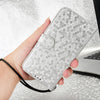 For Asus ROG Phone 8 Pro Honeycomb Dot Texture Leather Phone Case(Silver)