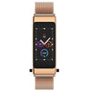 K50 1.08 inch Steel Band Earphone Detachable IP67 Waterproof Smart Watch Support Bluetooth Call(Gold)