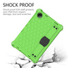 For Samsung Galaxy Tab A9+ 11 X216B Honeycomb EVA Hybrid PC Tablet Case with Strap(Green+Black)