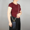 Type-C to 8 Pin Braid Data Cable Phone Anti-lost Crossbody Lanyard, Length: 1.2m(Black)
