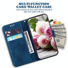 For Asus Zenfone 9 Butterfly Rose Embossed Leather Phone Case(Blue)