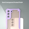 For Samsung Galaxy S22 5G Armor Glaze PC Hybrid TPU Phone Case(Purple)