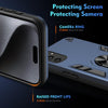 For Samsung Galaxy S25 5G Shockproof Metal Ring Holder Phone Case(Blue)