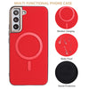 For Samsung Galaxy S24+ 5G Solid Color Plating MagSafe Full Coverage Phone Case(Red)