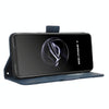 For ASUS ROG Phone 7 Skin Feel Calf Texture Card Slots Leather Phone Case(Blue)