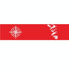 D-864 Compass Pattern Car Modified Decorative Sticker(Red)