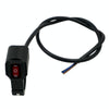 Motorcycle Modification Aluminum Alloy Waterproof Retro Switch Headlight Shot Light Discharge Switch(Red Button)