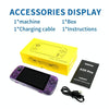 POWKIDDY X39 Pro 4.5 Inch Retro Handheld Game Console  ATM7051 Quad-Core Support HD TV Out 64G(Purple Transparent)