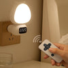 Cat Rotatable Remote Control Night Light with Time Display, CN Plug(3-Colors Light)