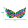 3 PCS Children Prom Dress Up Wings Elf Colorful Wings Party Costume Props(Fantasy White)