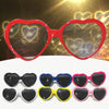 2pairs Love Glasses Light Change Love Sunglasses(Yellow)