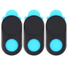 3 PCS Universal Ultra-thin Design Magnet WebCam Cover Camera Cover for Desktop, Laptop, Tablet, Phones(Black)