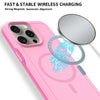 For iPhone 12 Pro Max Shockproof MagSafe Armor PC Hybrid TPU Phone Case(Purple Pink)