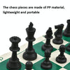 43 x 8cm Bucket Plastic Chess Foldable Leather Chess Board