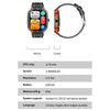 LEMFO HK56 2.06 inch BT5.3 IP68 Sport Smart Watch, Support Bluetooth Call / Message Notification / Heart Rate / Blood Pressure Health Monitor(Orange)