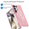 For Samsung Galaxy S24 Ultra 5G Glitter MagSafe Shockproof Phone Case(Pink)