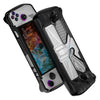 For ASUS Rog Ally Game Console PC+TPU Protective Case Cover With Bracket(Black+Transparent)