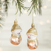 2pcs Christmas Decoration Christmas Tree Pendant Hanging Ornament, Style: Round Snowman