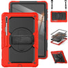 For Samsung Galaxy Tab S8 Ultra 14.6 inch SM-X900 Silicone + PC Tablet Case(Red+Black)