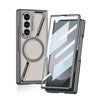 For Samsung Galaxy Z Fold6 GKK Integrated Electroplating Leather Z-Shape MagSafe Phone Case(Titanium Gray)