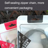 100PCS Headphone Data Cable Self-sealing Packaging Bag Pearl Zipper Bag(Red)