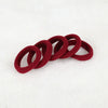 20pcs / Pack Girls Kids Rubber Bands Ponytail Holder Elastic Hair Bands (Wine Red)