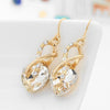 3 PCS / Set Women Heart Shaped Crystal Zircon Earring Necklace Jewelry Set(White)