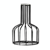 Wrought Iron Hydroponic Green Dried Flower Glass Flower Insert Decoration Without  Fake Flowers( Black)