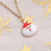 2 Sets Christmas Alloy Snowman Jewelry Personalized Holiday Accessories(Earrings+Necklace)