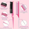 12pcs /Set Hair Combing Brush Set Convenient Styling Comb, Color: Purple With Mosquito Comb
