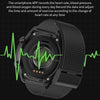 SK7Plus 1.28 inch IPS Screen Leather Strap Smart Watch, Support Bluetooth Call/Sleep Monitoring(Black)