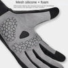 Boodun Long Finger Cycling Gloves Outdoor Sports Hiking Bike Gloves, Size: XL(Dark Grey)