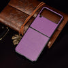 For Samsung Galaxy Z Flip3 5G Litchi Texture Phone Case(Purple)