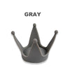 2PCS Motorcycle Crown Sucker Helmet Decoration(Gray)