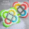 Children Educational Rotating Magic Beans Compass Fingertip Cube Toy Spinning Rolling Balls Gyro(Green)