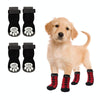 Non-Slip Dog Socks (S, Black) - Breathable Knitted Paw Protection
