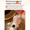 V66 1.28inch BT5.0 Smart Watch Support Heart Rate/ Sleep Detection, Style:Steel Strap(Silver)