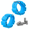 A Pair Outdoor Sports Running Fitness Yoga Load Bracelet Training Plus Heavy Silicone Wristband(Blue)