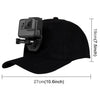 PULUZ Baseball Hat with J-Hook Buckle Mount & Screw for GoPro, DJI OSMO Action and Other Action Cameras(Black)