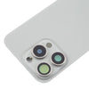 iPhone 16 Pro Max Glass Back Cover with Camera Lens & MagSafe (Silver)