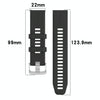 For Garmin Forerunner 955 / 255 / 745 22mm Silicone Watch Band(Blue Grey)