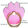 Multifunctional Metal Cartoon Cats Claw Cell Phone Ring Holder, Color: Rose Red Edge Golden