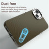 For iPhone 14 Plus Carbon Fiber Series IMD Phone Case(Brown)