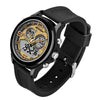 SANDA 793 large Dial Tide Watch Student Fashion Trend Multi Function Double Glow Waterproof Electronic Watch(Gold)