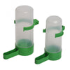 10 PCS Practical Birds Feeding Equipment Parrot Bird Drinker Watering Feeder with Clip(L)