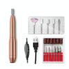 Aluminum Alloy Nail Grinding Machine USB Electric Nail Polish Remover(Gold)