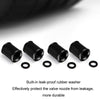 4pcs /Set Zinc Alloy Car Tire Modified Valve Cap(Black)